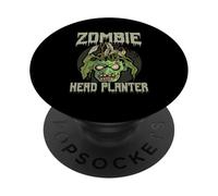 Zombie Head Planter Pot Garden Gardening Halloween PopSockets Adhesive PopGrip
