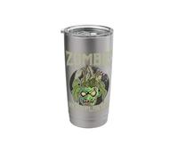 Zombie Head Planter Pot Garden Gardening Halloween Stainless Steel Insulated Tumbler