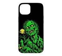 Zombie Horror Graveyard Halloween Graphic Case for iPhone 15 Plus
