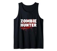 Zombie Hunter Cool Post Apocalypse Boy Girl Retro Halloween Tank Top