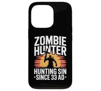 Zombie Hunter Hunting Sin Since 33 AD Crusader Case for iPhone 13 Pro