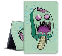 Zombie Ice Cream Case for iPad 9th/ 8th/ 7th Generation 10.2 inch 2021/2020/2019 Release, Shockproof PU Leather Folding Stand Case with Auto Sleep/Wake for iPad 10.2 inch