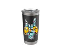 Zombie Mano Cornuta Corna Hand Sign Stainless Steel Insulated Tumbler