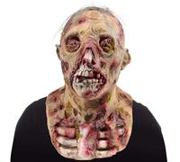 Zombie Mask Evil Biochemical Monster Creepy Full Head Scary Laxet Mask Halloween Horror Cosplay Costume Props for Adult