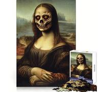 Zombie Mona Lisa Adult Jigsaw Puzzles1000 Pieces Memory Skill Quiet Recreation Clean Edges Unique Gift (38x26cm)