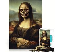 Zombie Mona Lisa Adults 1000 Piece Jigsaw Puzzle Think Exercise Game Zero Gap Bonding Activity for Loved Ones (50x75cm)