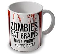 Zombie Mug - Zombies Eat Brains - Bloody Mug Cup