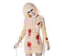 Zombie Mummy Ladies Halloween Fancy Dress Undead Egyptian Womens Adults Costume (Large UK 16 -18)