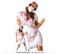 Zombie Nurse Costume Ladies Sexy Nurses Fancy Dress Outfit UK 8-18