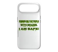 Zombie Only Eat People With Brain I Am Safe Funny Halloween Case for iPhone Air