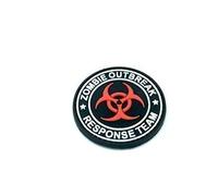 Zombie Outbreak Response Team Biohazard PVC Airsoft Patch Red