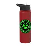 Zombie Outbreak Response Team Funny Zombie Apocalypse Stainless Steel Insulated Water Bottle