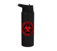 Zombie Outbreak Response Team Funny Zombie Apocalypse Stainless Steel Insulated Water Bottle