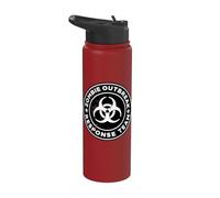 Zombie Outbreak Response Team Funny Zombie Apocalypse Stainless Steel Insulated Water Bottle