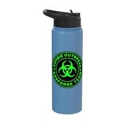 Zombie Outbreak Response Team Funny Zombie Apocalypse Stainless Steel Insulated Water Bottle