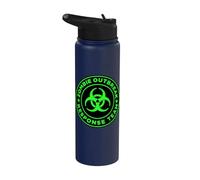 Zombie Outbreak Response Team Funny Zombie Apocalypse Stainless Steel Insulated Water Bottle