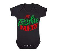 Zombie Party Brains [HALLO19] Baby Grow Vest, 3-6 Months, Black