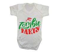 Zombie Party Brains [HALLO19] Baby Grow Vest, 6-12 Months, White