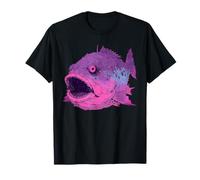 Zombie Pastel Goth Salt Chimera Fish Puffer Bass Fish Design T-Shirt