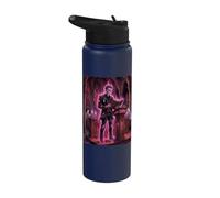 Zombie Pastor Preacher Priest Christian Holy Ghosts Horror Stainless Steel Insulated Water Bottle