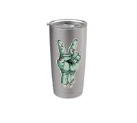 Zombie Peace Sign Stainless Steel Insulated Tumbler