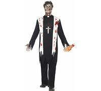 Zombie Priest Fancy Dress Costume Adult Mens Medium