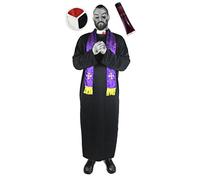 Zombie Priest Costume Perfect For Halloween Or Fancy Dress Party Available In 5 Sizes - Small - Medium - Large - Xlarge - Xxlarge