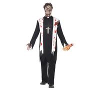 Zombie Priest Fancy Dress Costume Adult Mens Medium