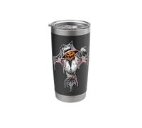 Zombie Scarecrow Pumpkin Jack-o-Lantern Raven Crow Stainless Steel Insulated Tumbler