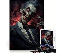 Zombie Scary Grin 1000 Teenager Pieces Jigsaw Puzzle Boost Memory Happy Idle Time Quality Cut Chic Xmas Gift (38x26cm)