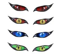 Zombie Series Red/Yellow Evil Eye Decal Sticker, PVC Car Sticker Decal Reflective Motorcycle Auto Decoration Stickers (15 * 6cm), Helmet Stickers