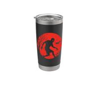 Zombie Soccer Dribble Under Moon Stainless Steel Insulated Tumbler