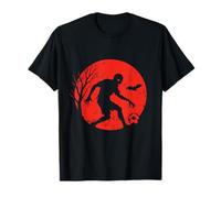 Zombie Soccer Dribble Under Moon T-Shirt