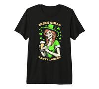 Zombie St Patrick's Day Funny Irish Girls Party Longer Beer Premium T-Shirt