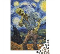 Zombie Starry Night Jigsaw Puzzle for Adults, 1000 Pieces, 52x38cm/1000pcs, Screen-Free Activity, Relaxing Indoor Time And Time at Home