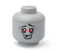 Room Copenhagen LEGO Storage Head (LARGE) - ZOMBIE - Kids’ Toy Storage Box with Lid, Stackable Organizer, Stackable & Playful Design
