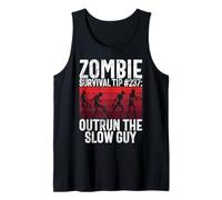 Zombie Survival Tip 237 Outrun The Slow Guy Zombie Tank Top