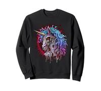 Zombie Unicorn Gothic Halloween Goth Punk Rock Emo Horror Sweatshirt