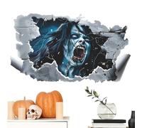 Zombie Wall Stickers - Halloween Horror Floor Decals | Scary Wall Sticker Art Decorations for Living Room Bedroom | Haunted House Halloween Floor Stickers | Spooky Party Decor Vinyl Decals