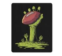 Zombie1 Hand Holding Football Square Soft Gaming Mouse Mat Non-Slip Mousepad for Desk Laptop Computer Home