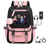 Zombies 4 Backpack Zombies 4 School Bags Anime Film Character Prints Backpack Waterproof Portable School Bag Rucksack for Boys Girls Fans A04