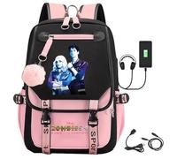 Zombies 4 Backpack Zombies 4 School Bags Anime Film Character Prints Backpack Waterproof Portable School Bag Rucksack for Boys Girls Fans A06