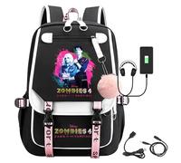 Zombies 4 Backpack Zombies 4 School Bags Anime Film Character Prints Backpack Waterproof Portable School Bag Rucksack for Boys Girls Fans A07