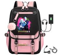 Zombies 4 Backpack Zombies 4 School Bags Anime Film Character Prints Backpack Waterproof Portable School Bag Rucksack for Boys Girls Fans A08