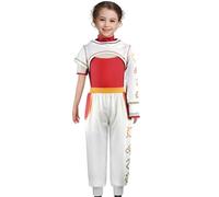 Zombies 4 Dress Cheerleading Costume Kids Girls Cos Fancy Dress up Casual Cosplay 3 Sets Top*1 + Trousers*1 + T-shirt*1 Clothes Halloween Party Gift A01 110（3-4Y