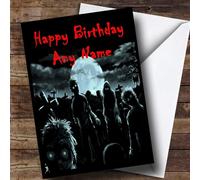 Zombies and Monsters Scary Funny Personalised Birthday Card | Birthday Card | Horror, Scary & Horrid Card