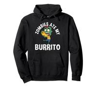 Zombies Ate My Burrito Lover Halloween Mexican Pullover Hoodie