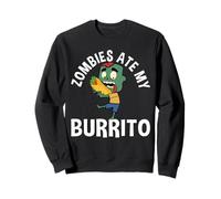 Zombies Ate My Burrito Lover Halloween Mexican Sweatshirt