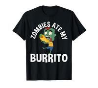 Zombies Ate My Burrito Lover Halloween Mexican T-Shirt