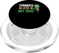 Zombies Ate My Dog Lover Halloween PopSockets PopGrip for MagSafe
